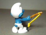 スマーフPVCフィギュア 釣り 接地 薄茶 schleich